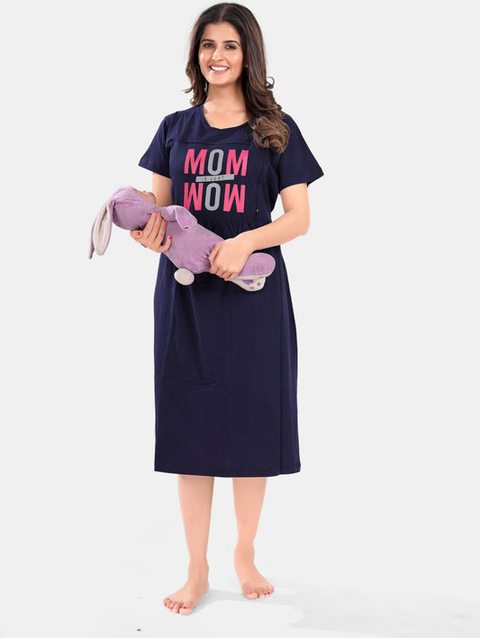 MATERNITY GOWN NAVY AR