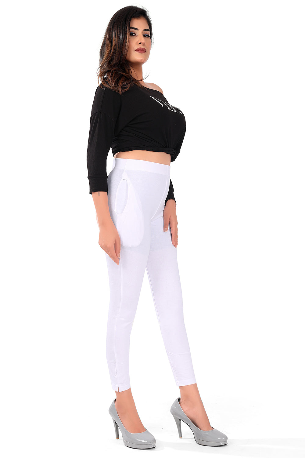 WHITE YOGA PANT